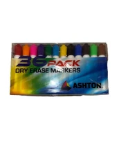 Dry Erase Markers Assorted Colors Pack of 36