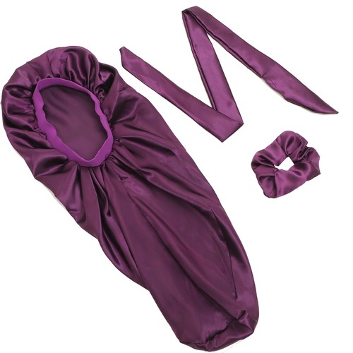 Practical Sleep Hat Delicate Satin Women's Miss for Girl - Imagen 10 de 12