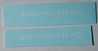 Decal set of 2 'SNOW TRAC' for Matchbox Lesney 35 b1 Activ Fischer Snow Trac