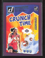 2025 Donruss WNBA #4 Aaliyah Edwards Crunch Time Press Proof Purple Mystics (M)