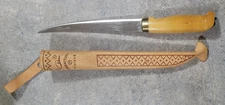 Rapala J Marttiini Fish Fillet Knife w/ Leather Sheath ~ Fixed Blade Finland NEW