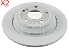 FEBI x2 Stk Bremsscheibe Hinterachse Für MERCEDES C215 W215 W220 2204230112 FEBI x2 Stk Bremsscheibe Hinterachse Für MERCEDES C215 W215 W220 2204230112