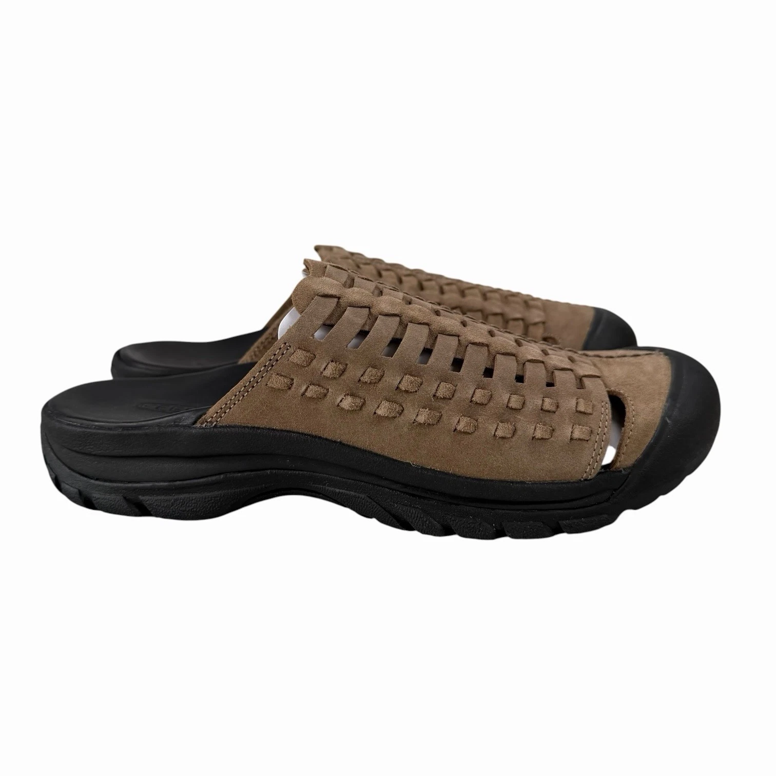KEEN San Juan II Taupe Gray Black Slide Sandals Men's Sizes 8 - 12