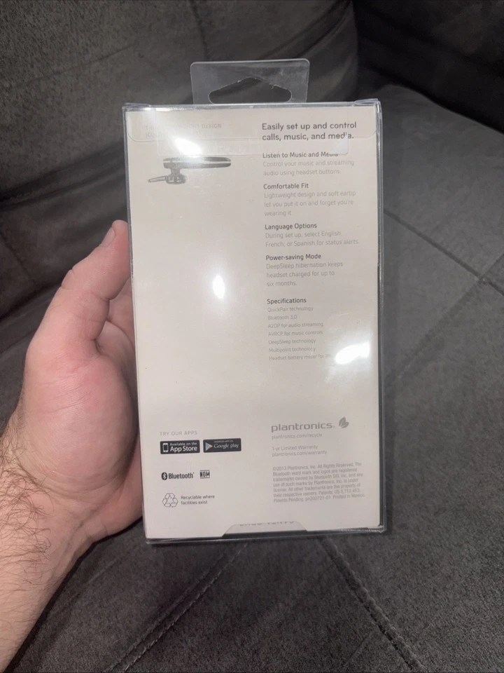 Auriculares Bluetooth Universales Móviles Plantronics M70 Negros Nuevos Precintados Foto 4 de 4