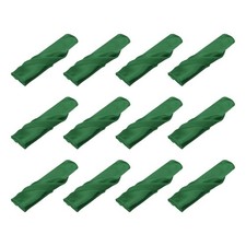 12pcs Green Satin Table Napkins Polyester Square Bright Table Napkin 20×20 Inch