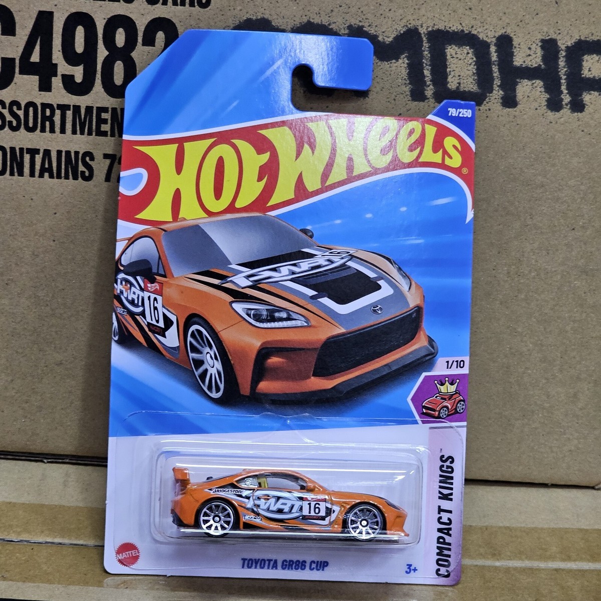 HOT WHEELS TOYOTA GR86 CUP D INT CARD 2025 SERIES COMPACT KINGS