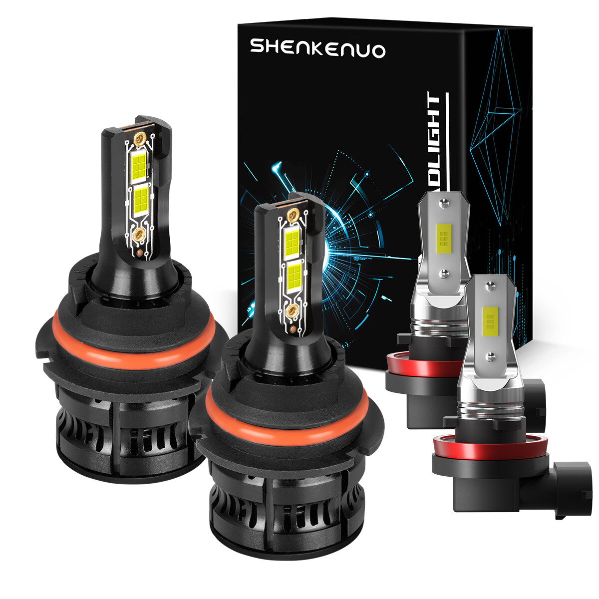 For Nissan Pathfinder 2005-2012 6000K LED Headlight Hi/Low Beam Fog Light Bulbs