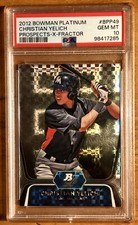 2012 Bowman Platinum Prospects-X-Fractor Christian Yelich RC PSA 10 #BPP49