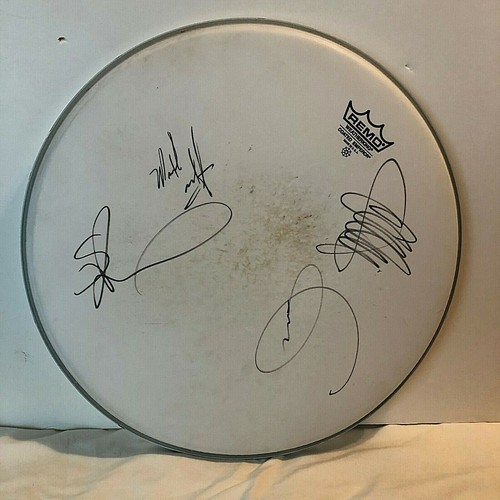 Autographed Queensryche Remo drum head signed 4 including Geoff Tate eBay