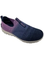 Skechers GOwalk Travel Ombre Washable Vegan Slip-Ons Ibiza Navy/Purple