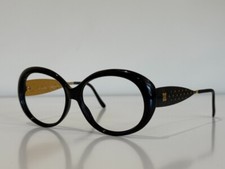 LAURA BIAGIOTTI P93/S Oval Black Gold Sunglasses FRAME ONLY