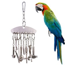 Stainless Steel Bird Toys Medium Parrot Cage Toy Cages African Grey Cockatoo