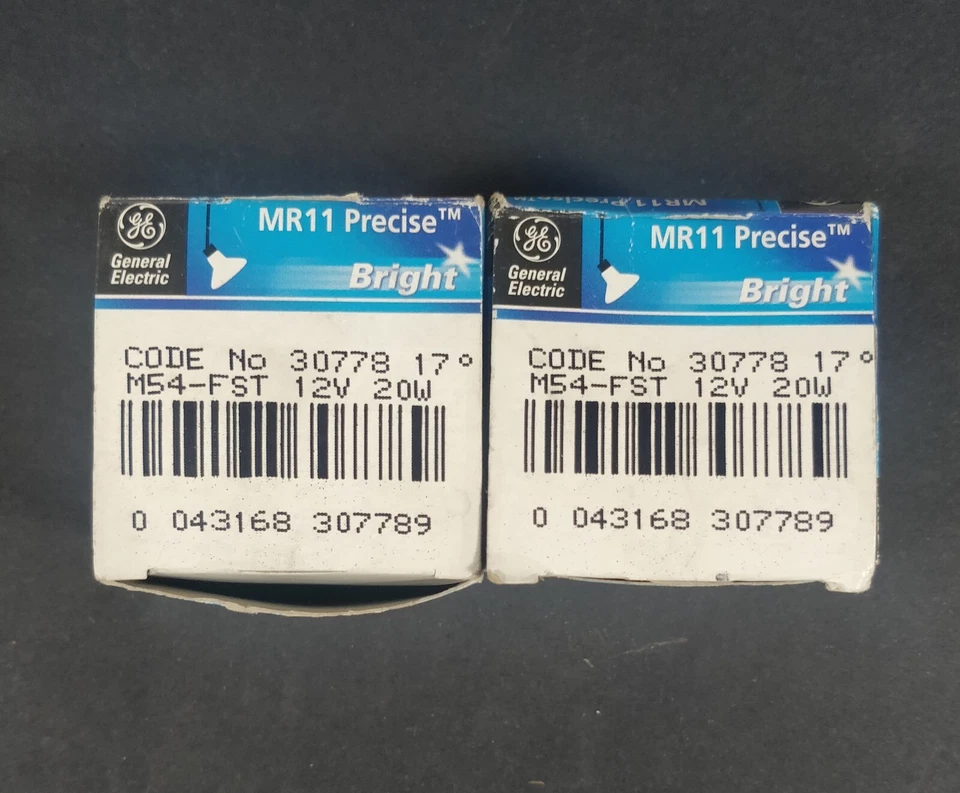 2 x 12V Light Globes MR11 20W M54 FST Ba15D General Electric 30778 - Image 3 of 4
