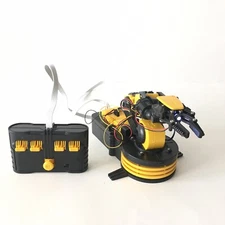Robotic Robot Arm Kit Clamp Set Educational Construction Set Black Yellow