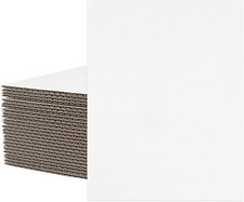Corrugated Cardboard white, Brown Sheets 25-Pack All Sizes1/8 Inch Thick Flat In