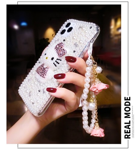 Pour iPhone 16 Plus Coque Paillettes Luxe Diamant Strass 3D pour Femme Fille - Photo 10 sur 50