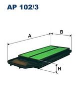 Filtron AP102/3 Luftfilter FüR Accord 2.0 2.4 02.03-05.08 Honda