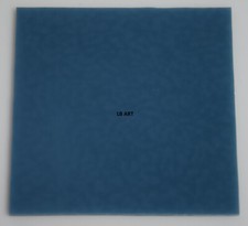 0208.30 - OPALESCENT DUSTY BLUE 4" x 4" BULLSEYE 3mm THICK GLASS 90 COE