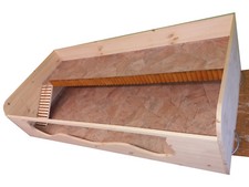Meerschweinchen-Gehege "hawaii" mit 2.Ebene, 145x60x40,urinfestem PVC-Bodenbelag