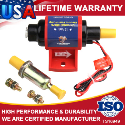 Universal Electric Fuel Pump Carburetor 12V Applications 35 GPH Gasoline 4-7 PSI