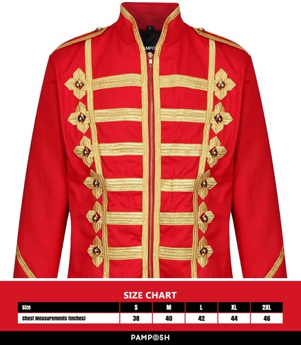 Herren Husaren Jacke Langarm Steampunk Napoleon Militär Schlagzeuger Parade Jacke - Bild 55 von 112