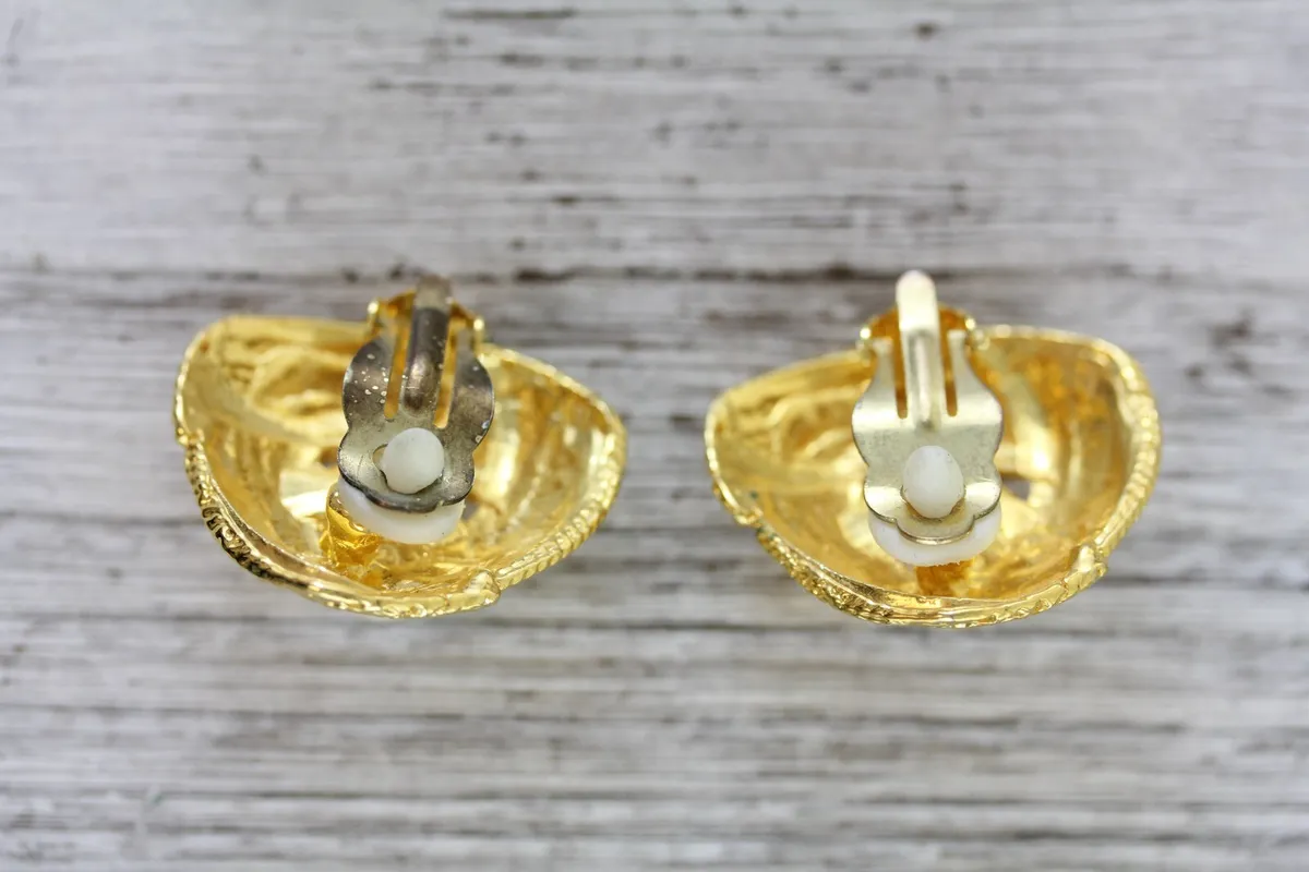 costume jewelry chanel earrings vintage