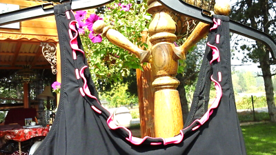 PROFILE BY GOTTEX 2X 22W NEW NWT ONE PIECE SWIMSUIT BLACK & PINK