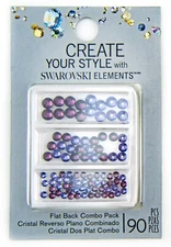 Swarovski Crystals 90pc Create Your Style Flat Back Amethyst 3mm 4mm 5mm