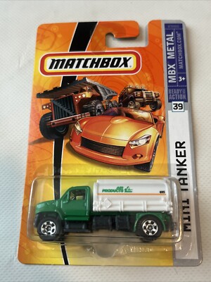 Matchbox MBX Metal (2007) Green & White Mini Tanker Toy Vehicle #39 D2