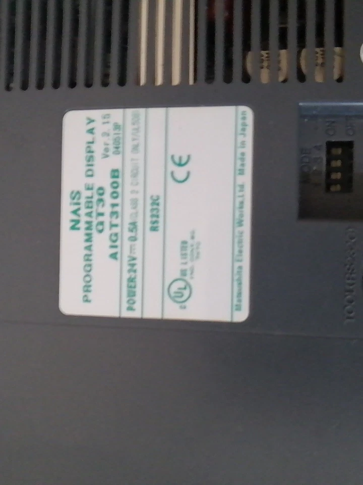 HMI 3 apagado, Nais GT30, AIGT3100B. 3 pantallas vendidas juntas en este lote Foto 3 de 4