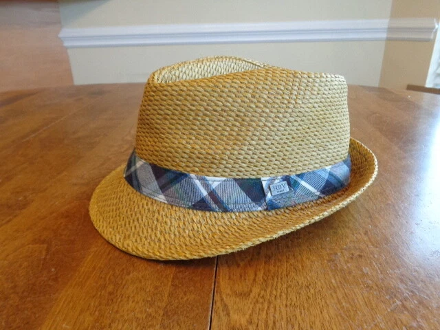 HBY MIAMI MEN S FEDORA PAPER STRAW HAT SIZE M