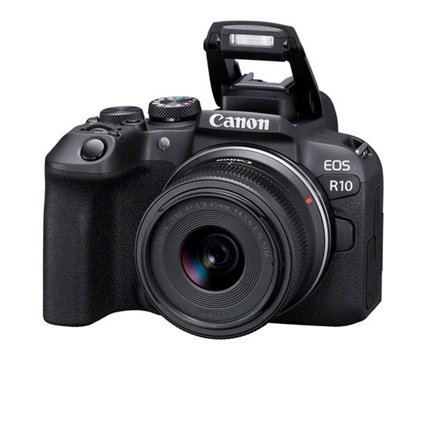 Canon Unisex Schwarz Eos R10 Spiegellose Kamera + Rf-S 18-45Mm F4.5-6.3 Is Stm Objektiv - Image 2