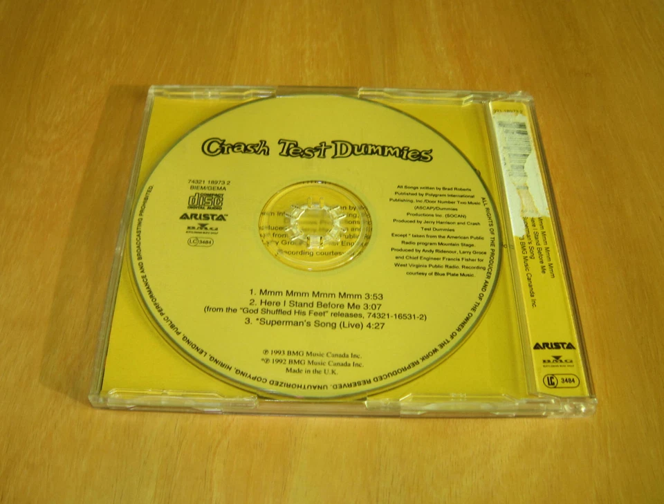 Crash Test Dummies - Mmm Mmm Mmm Mmm CD spin doctors live soul asylum pearl jam - Bild 2 von 3
