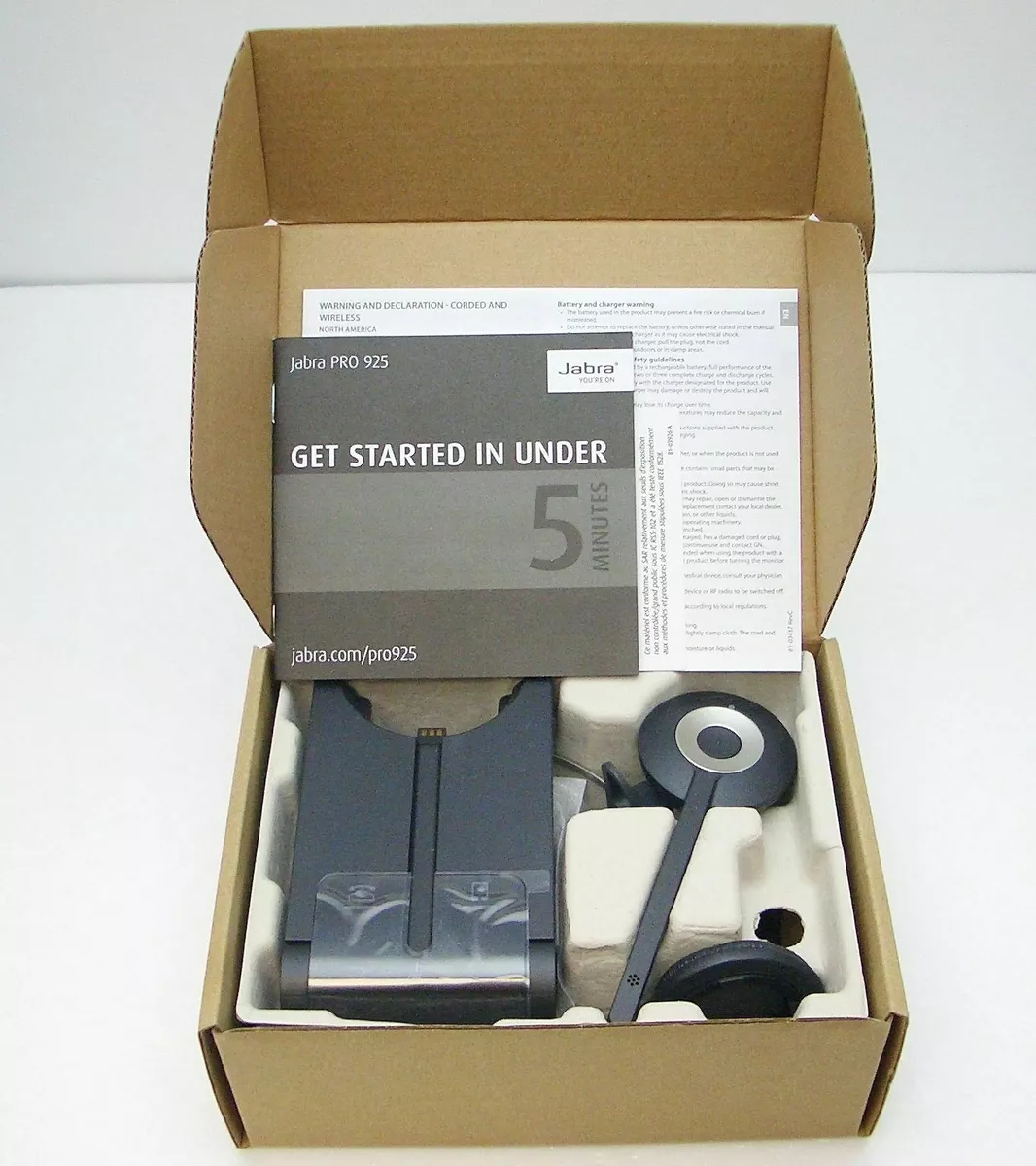 Jabra PRO 925 Dual Connectivity Bluetooth Desk Phone Headset 925
