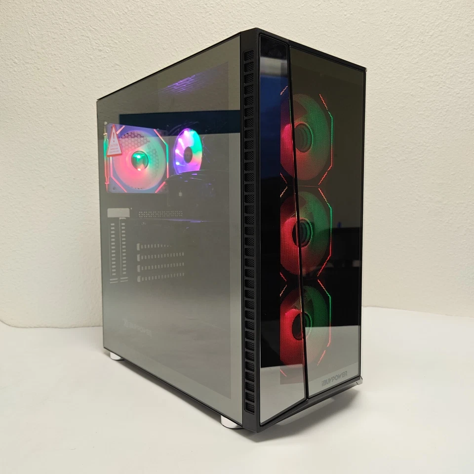iBuyPower Desktop ARGB Lighting i7 32GB RAM 2TB SSD Windows 11 Gaming PC 2GB GPU - Image 2 of 4