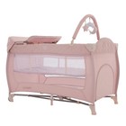 Playpen For Toddlers Puggle Easy Fold Luxe 3 In 1 Travel Cot For Nursery PINK UK