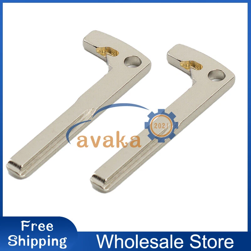 For Mercedes Benz CLA CLS CLK GLK GLA 2Pcs Uncut Emergency Insert Key Blade Foto 3 de 4