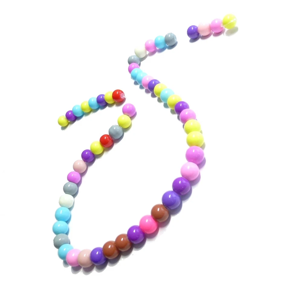 Glasperlen rund ca. 8 mm bunt Mix ca. 55 Perlen Spacer nenad-design S57 - Bild 2 von 4