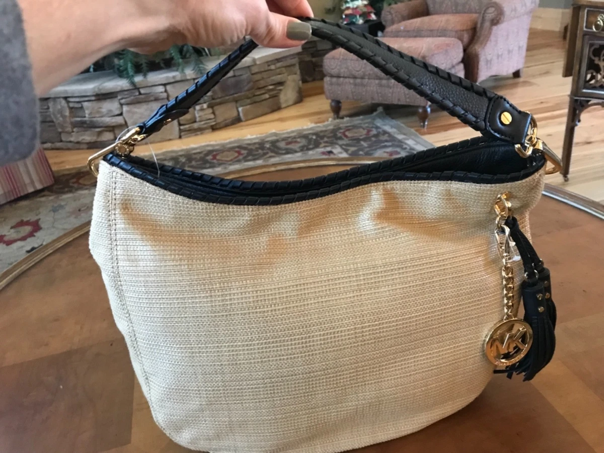 Michael kors top basket weave purse