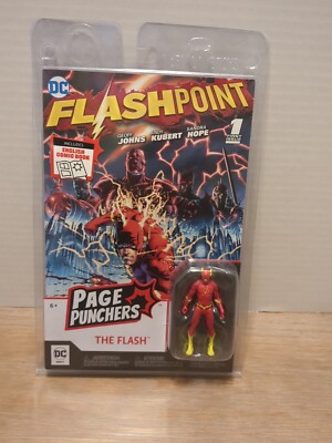 McFarlane Toys Page Punchers FLASH w/ Flashpoint Comic! New/Sealed 