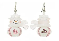 MLB St. Louis Cardinals Snowman Dangle Earrings