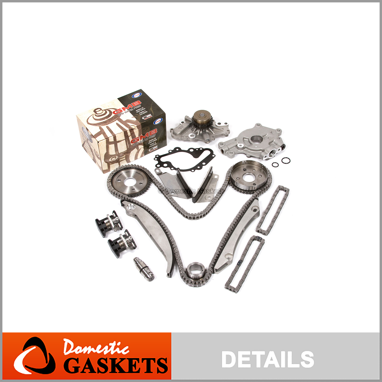 Timing Chain Kit W/o Gears Water Oil Pump Gasket Fit 02-06 - Foto 10