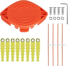 22 Pack AF-100 Trimmer Head Blade+Upgraded 0.11" string trimmer fpr BLACK+DECKER