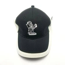 Steeges Meat Market Cedar Falls Iowa Hat Cap Black Strapback Mesh B12D