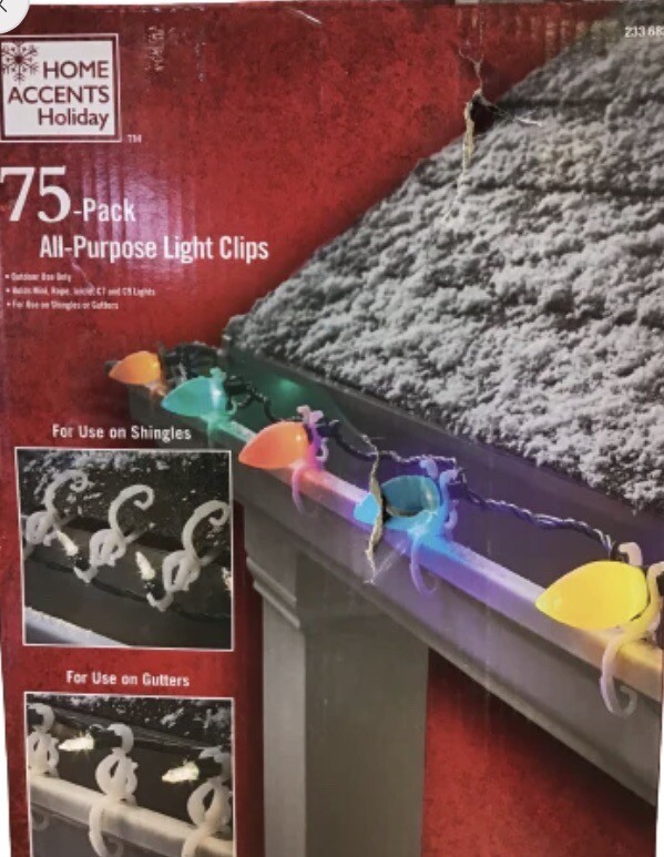 Home Accents Holiday 75Pack All Purpose Light Clips 3 pack total 225 clips eBay