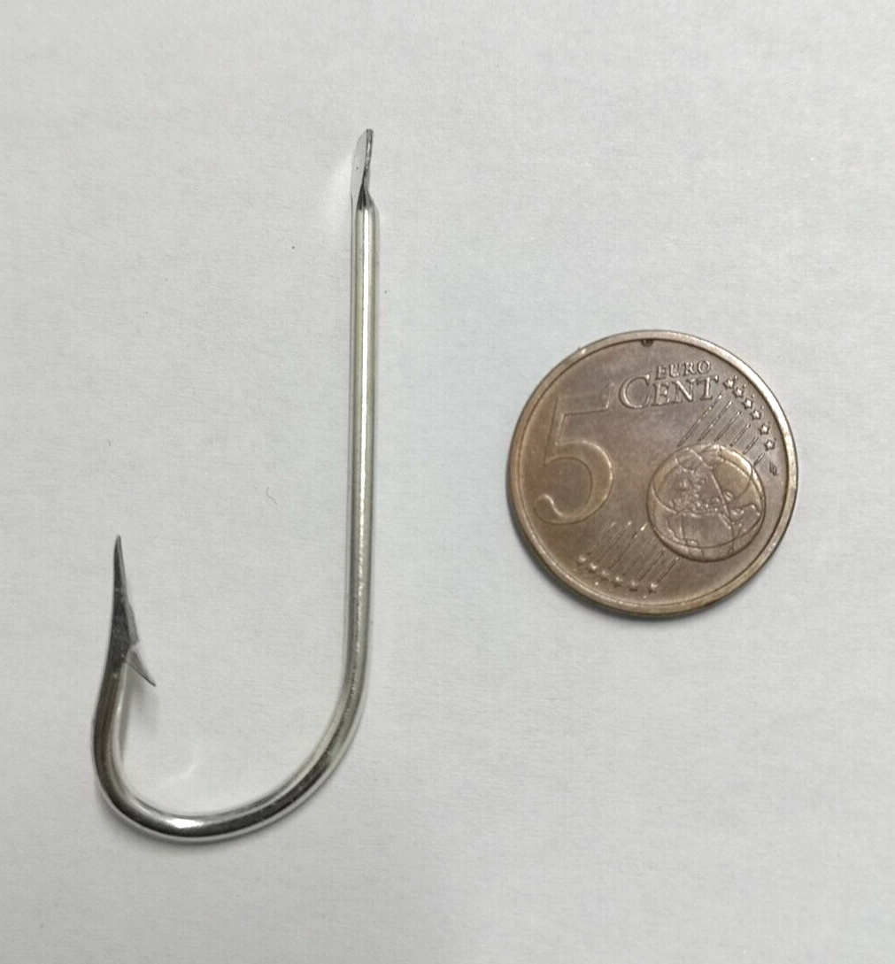 Mustad E-Z Baiter Fishing Hook – Kirbed, Duratin Finish, Size 12/0 – Easy Baiting & Strong Hold - View #3
