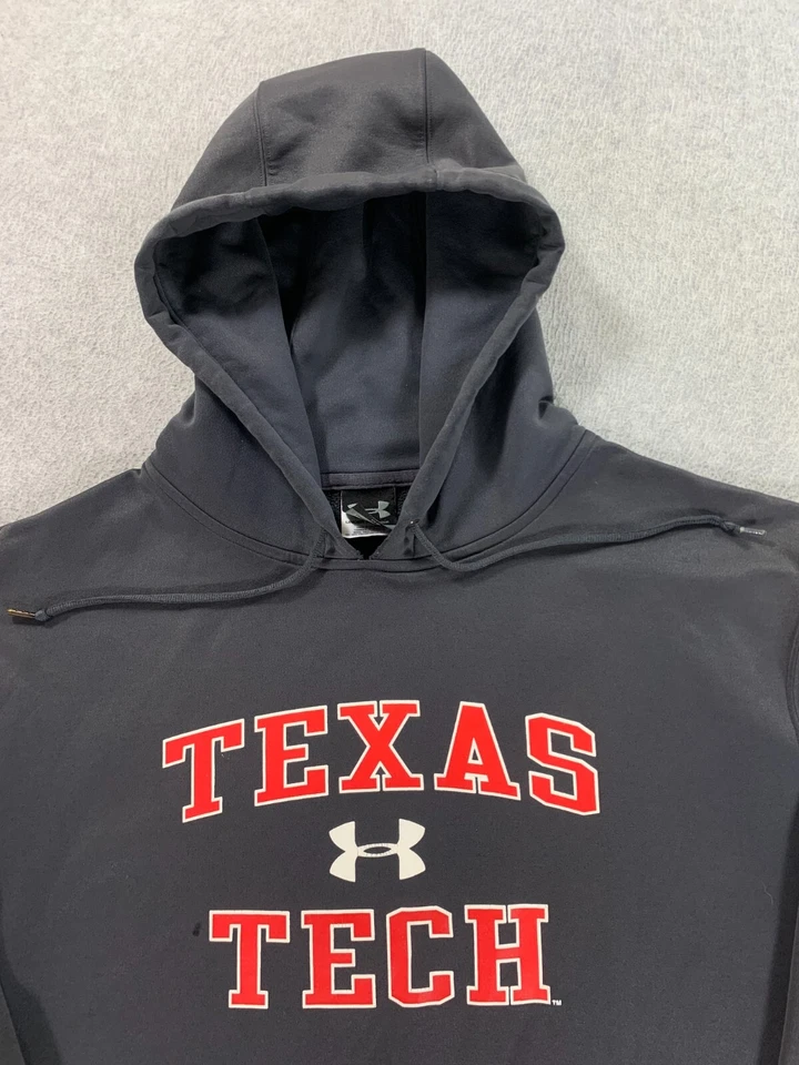Texas Tech Red Raiders Under Armour  Campus Hoodie Sweatshirt (Men's Medium) - Image 2 of 4