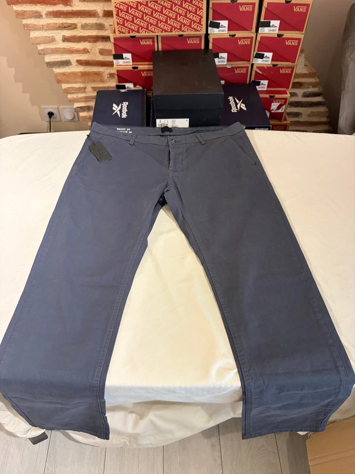 Pantalon Chino Only & Sons Homme Bleu Marine – Taille 36/32 – Neuf - Photo 4/4