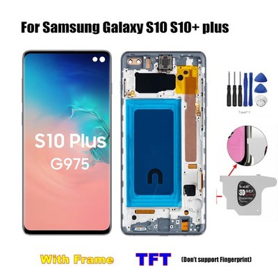 For Samsung Galaxy S10/S10+Plus LCD Display Screen Digitizer Frame Replacement