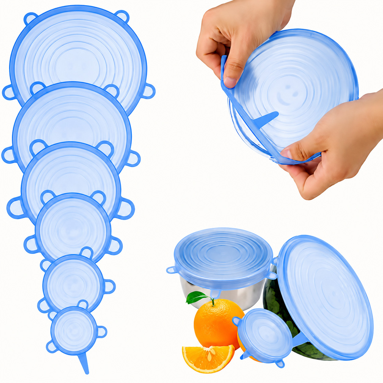 Reusable Silicone Stretch Lids